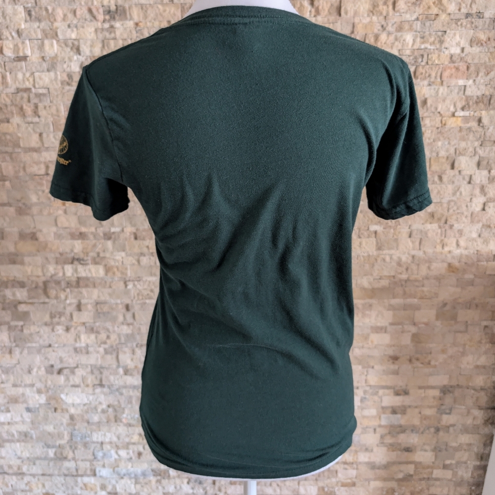 Official Jagermeister Green Tarot Stag V Neck Shirt Women's M Collectible Rare image 2